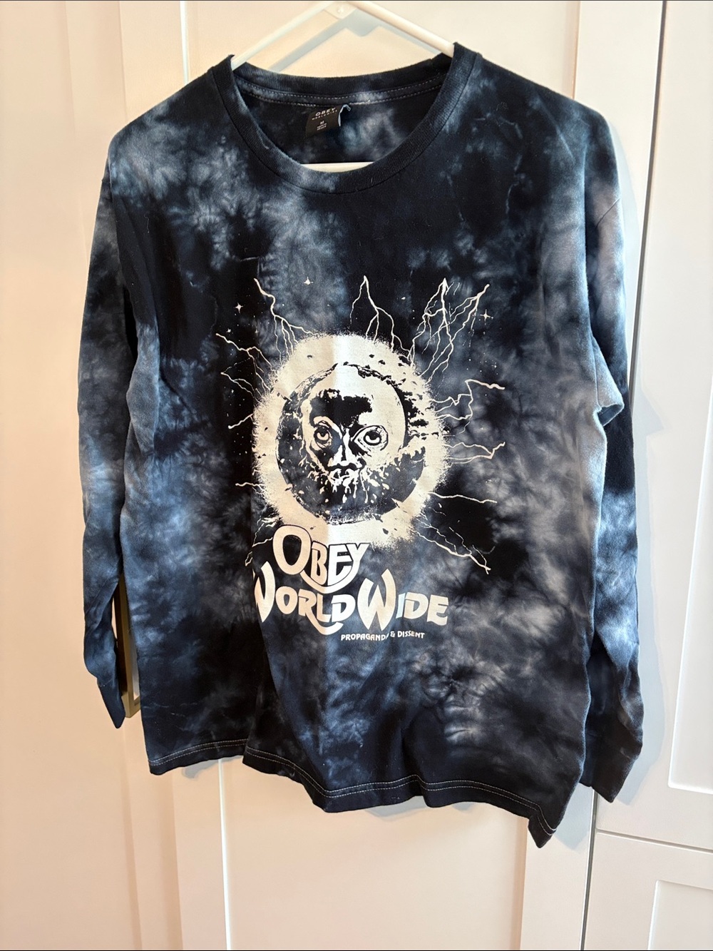 Obey specialty tie-dyed long sleeve tshirt